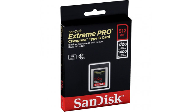 SanDisk CF Express Type 2 512GB Extreme Pro SDCFE-512G-GN4NN