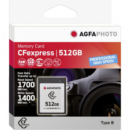 AgfaPhoto CFexpress 512GB professionaalne kiire