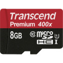 Transcend microSDHC 8GB Klassis 10 UHS-I 400X