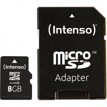 Intenso microSDHC 8GB C10 + Adapter