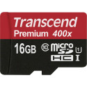 Transcend microSDHC 16GB Klassi 10 UHS-I 400X