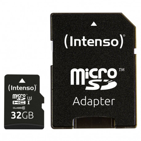 Intenso microSDHC 32GB C10 UHS-I professional adapteriga