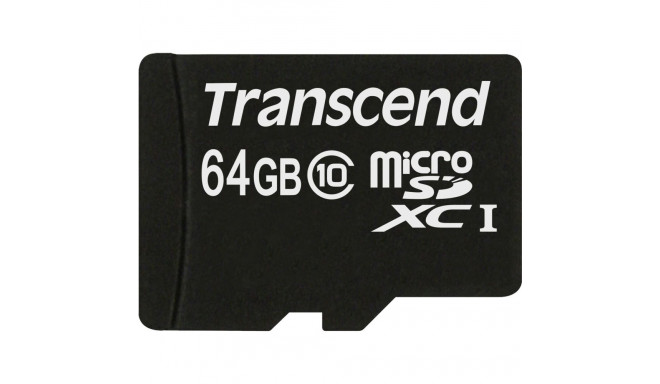 Transcend microSDXC 64GB Class 10 + SD adapter