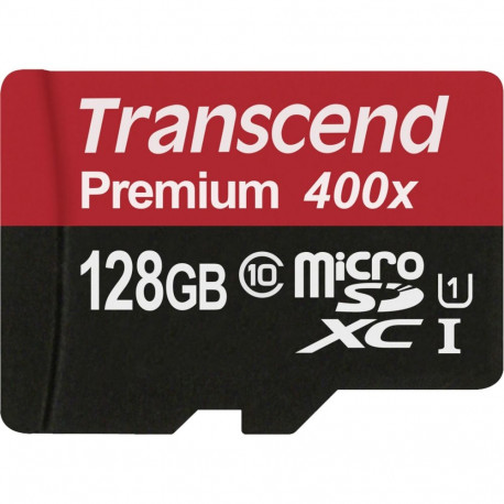 Transcend microSDXC 128GB Class 10 UHS-I 400x + SD adapter