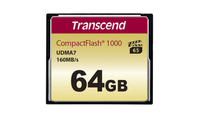 Transcend Compact Flash 64GB 1000x