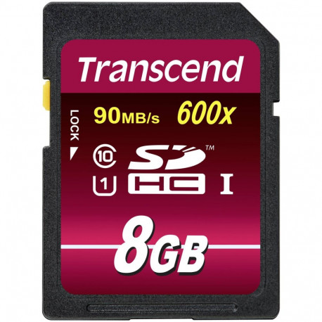 Transcend SDHC 8GB Class10 UHS-I 600x Ultimate mälukaart
