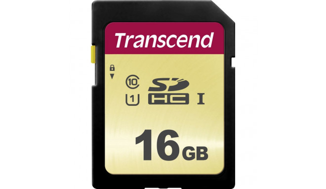 Transcend SDHC 500S         16GB Class 10 UHS-I U1 V30