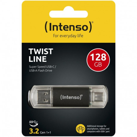 Intenso Twist 128GB USB-mälupulk 3.2 USB-C ja USB-A