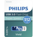 Philips USB 3.0 512GB Vivid Edition Kevadine Sinine Philips USB 3.0 512GB Vivid Edition Kevadine Sinine