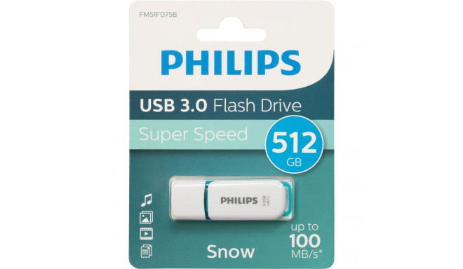 Philips USB 3.0 512GB snow edition kevadroheline