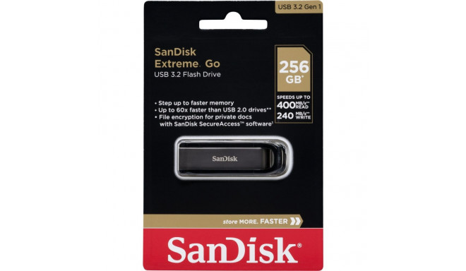 SanDisk Cruzer Extreme GO 256GB USB 3.2 Mälupulk