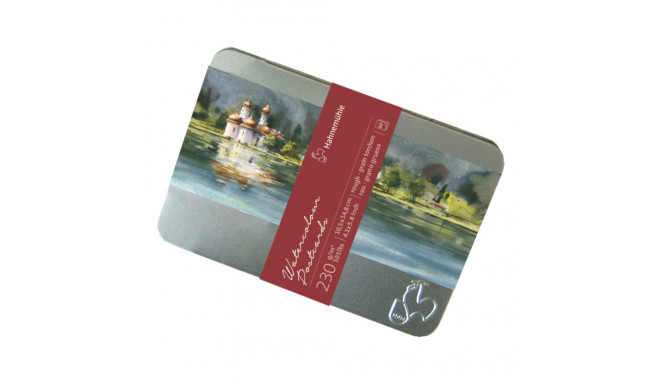 Hahnemühle Watercolour Postcards MetalBox rough 10x15cm 230g 30pc