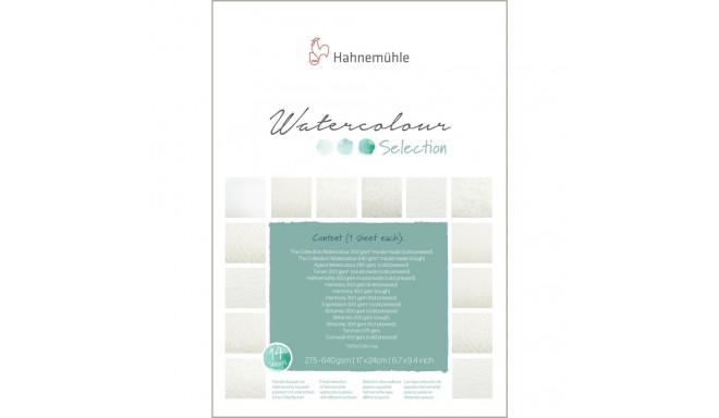 Hahnemühle Aquarell Selection Pad 17 x 24 cm 14 Sheets