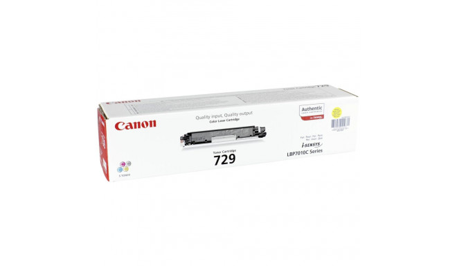 Canon toonerikassett 729 Y kollane