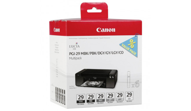 Canon PGI-29 multipakk MBK/PBK/DGY/GY/LGY/CO