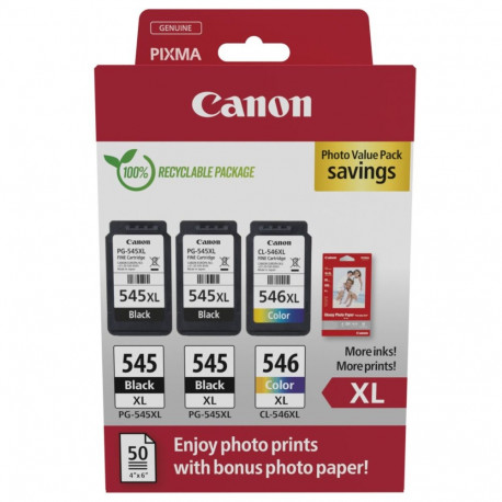 Canon PG-545 XL x2 / CL-546 XL foto väärtuspakett
