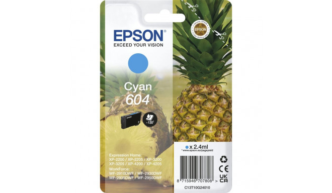 Epson tindikassett tsüaan 604 T 10G2