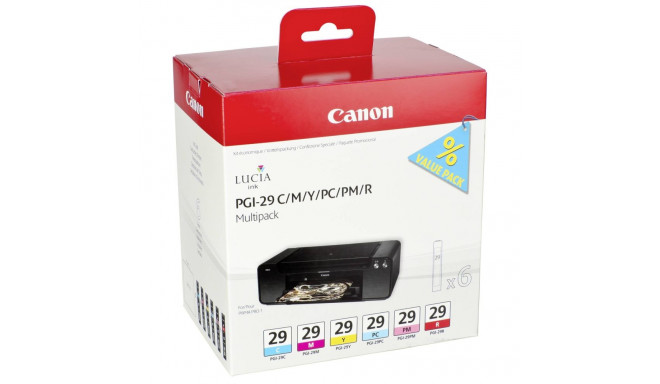 Canon PGI-29 C/M/Y/PC/PM/R multipakk