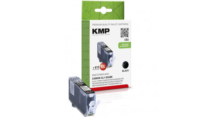 KMP C82 tindikassett must ühilduv Canon CLI-526 BK-ga