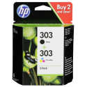 HP 3YM92AE tindikassetid must / 3 värvi Nr. 303