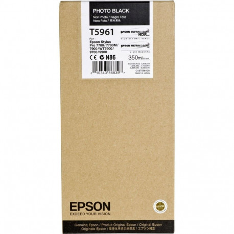 Epson tindikassett foto must T 596 350 ml T 5961