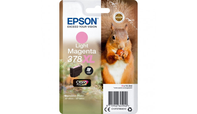 Epson tindi­kassett 378 XL hele magenta Claria Photo HD T 3796
