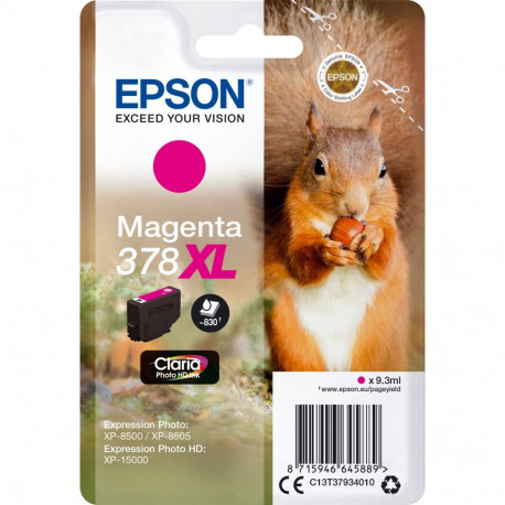 Epson tindikassett magenta Claria Photo HD 378 XL T 3793