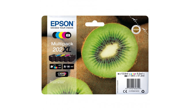 Epson multipakk Claria Premium T 202 XL must/pigmendimust/sinine/magenta/kollane T 02G7