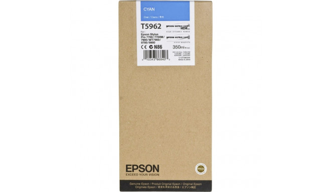 Epson tindikassett tsüaan T 596 350 ml T 5962