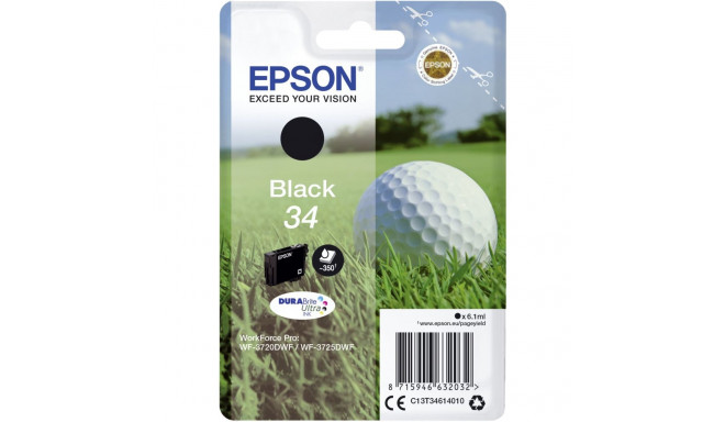 Epson tindikassett must DURABrite Ultra Ink 34 T 3461