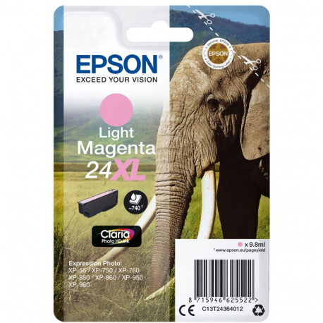 Epson ink cartridge XL light magenta Claria Photo HD   T 2436