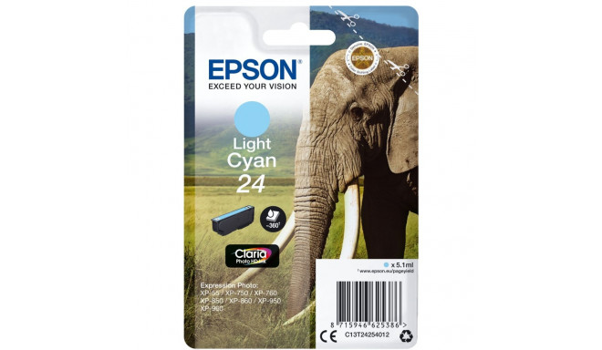 Epson hele tsüaan tindikassett Claria Photo HD T 242 T 2425