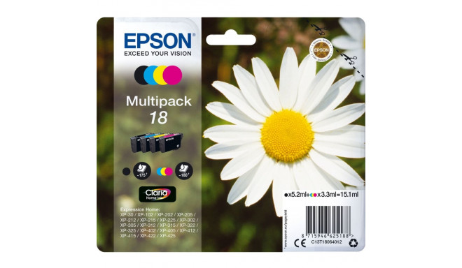 Epson Claria Home Multipack T 180 BK/C/M/Y            T 1806