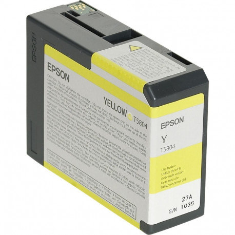 Epson tindikassett kollane T 580 80 ml T 5804