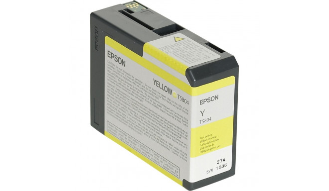 Epson ink cartridge yellow T 580  80 ml              T 5804