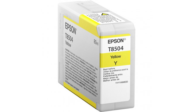 Epson tindikassett kollane T 850 80 ml T 8504