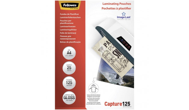 Fellowes ImageLast A4 125 mikroni 25-pakk