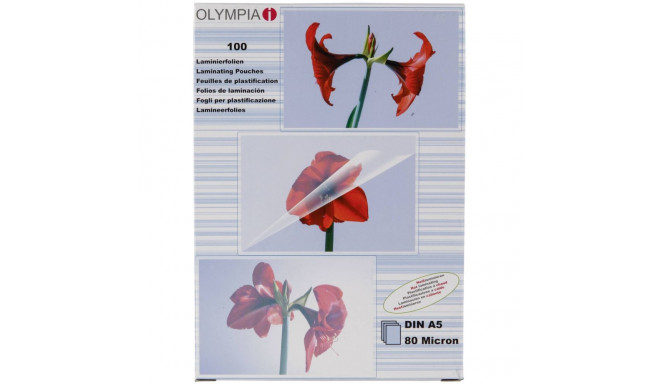1x100 Olympia lamineerimiskiled DIN A5 80 mikron 9167