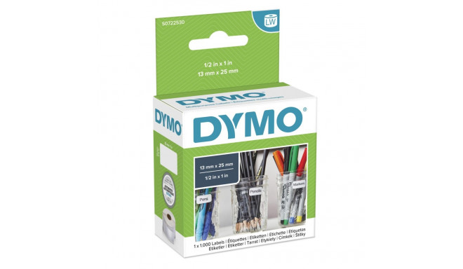 Dymo universaalsed sildid 25 x 13 mm valge 1000 tk 11353