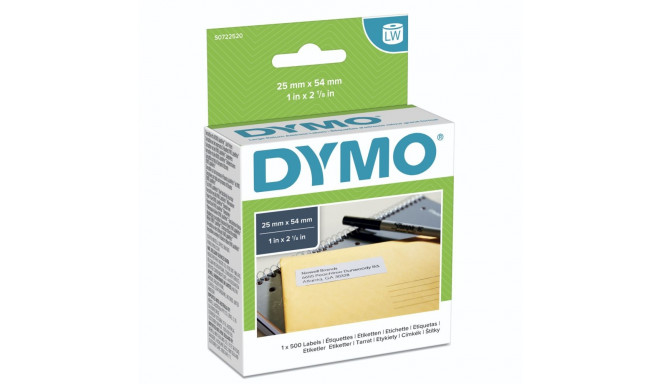 Dymo Suured Tagastusaadressi Sildid 54mm x 25mm valged 500 tk 11352