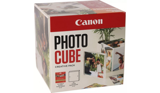 Canon PP-201 13x13 cm Photo Cube Creative Pack White Orange 40 sh