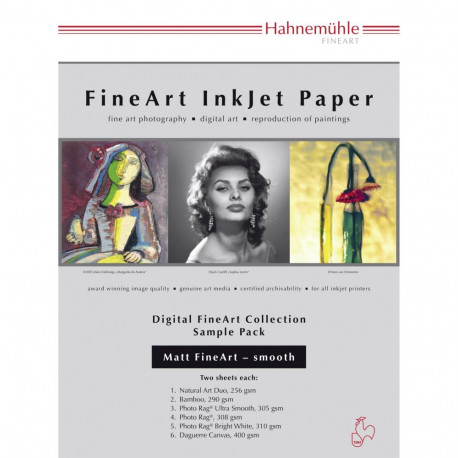 Hahnemühle Digital FineArt A 4 Testpack matte, smooth papers