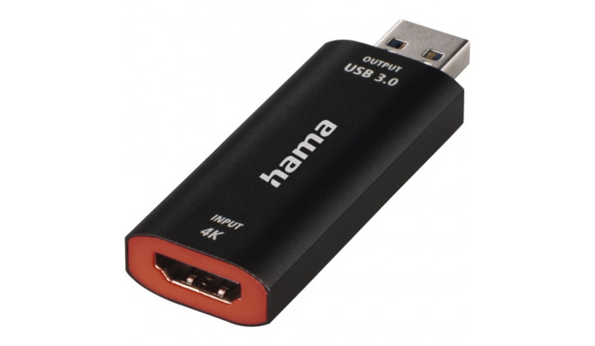 Hama video salvestusadapter USB pistik - HDMI pesa 4K