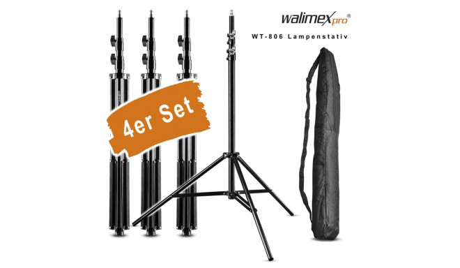 Walimex WT-806 Light Stand 256cm 4 pcs. Set
