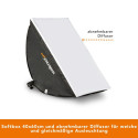 walimex pro LED 45W Softbox 40x60cm Kaksikvärv