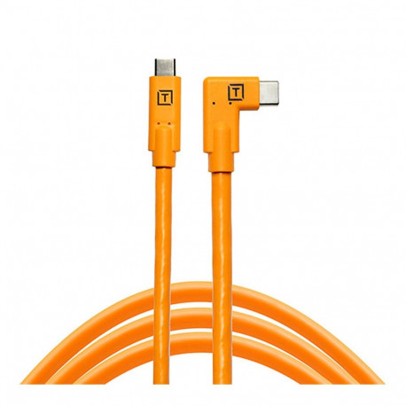 Tether Tools TetherPro USB-C to USB-C parempoolne nurk oranž