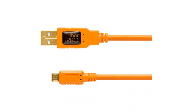 Tether Tools TetherPro USB 2.0 A Male to Micro B 5-pin oranž