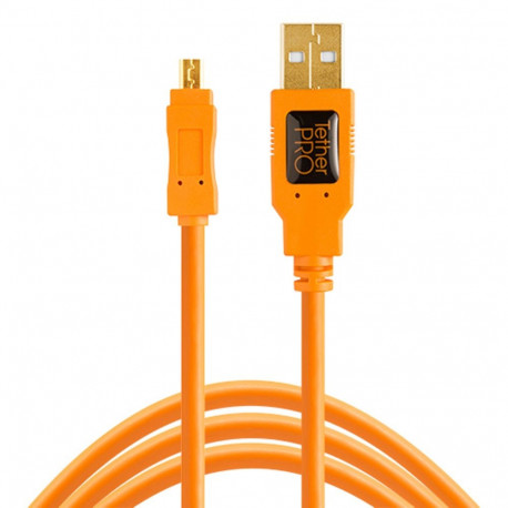 Tether Tools TetherPro USB 2.0 A Mini-B 8-pin 4.6 m Oranž