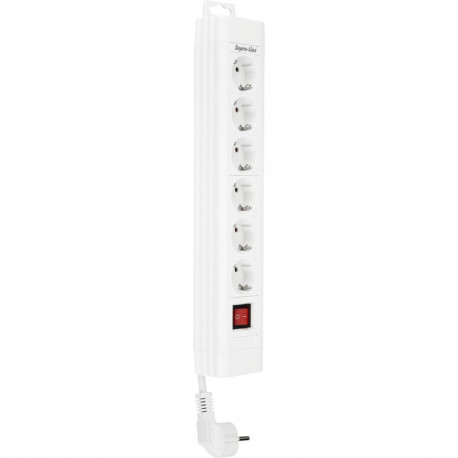 REV Outlet Strip 6-fold 2,4m Supraline w. switch white
