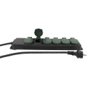REV Multiple Socket Outlet IP44 6-fold 1,4m